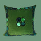 Ombré Circle Velvet Cushion - Bottle Green