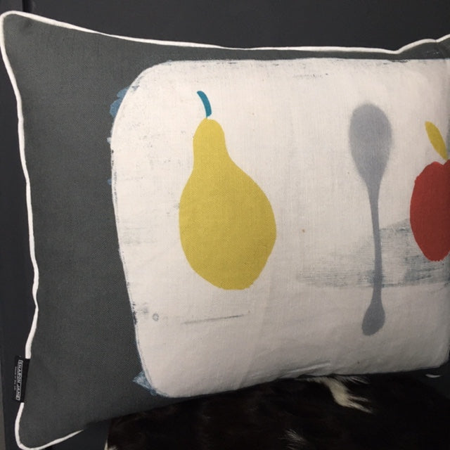 Naive Fruit -  Pear + Spoon Cushion