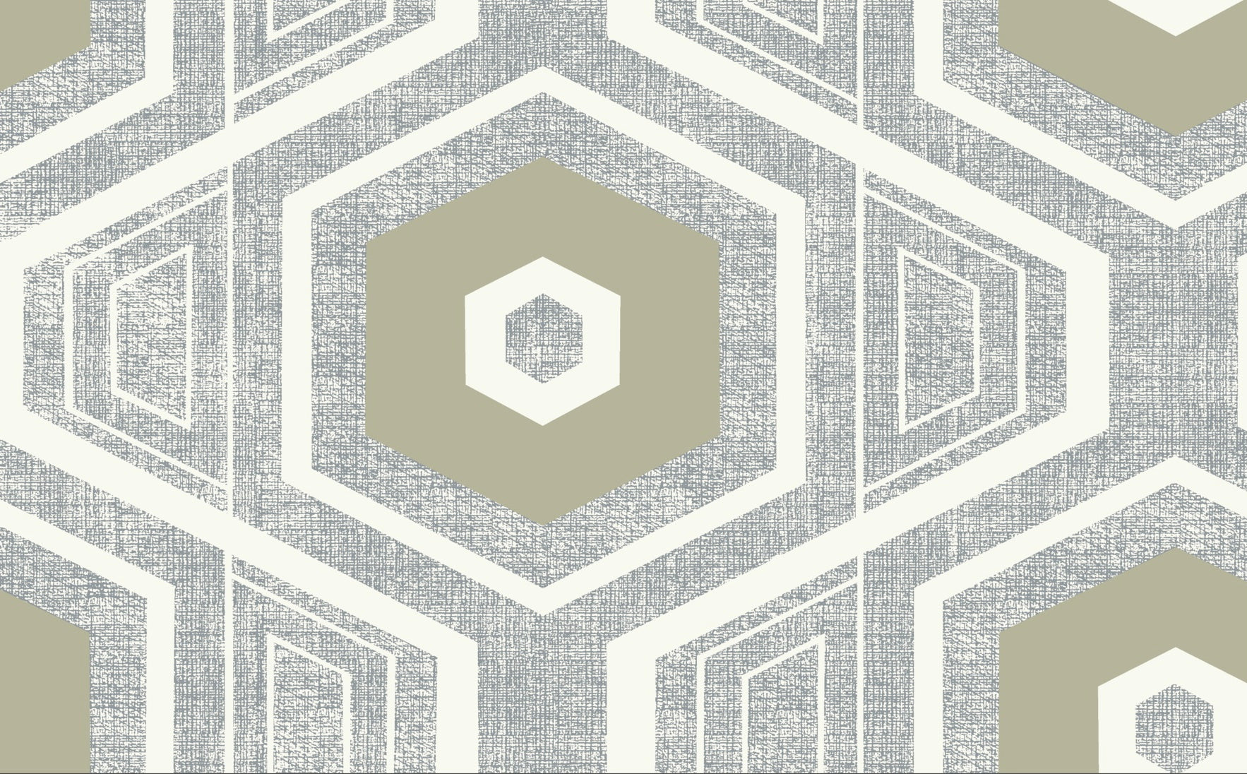 Retro Textured Polygon. Grey + Linen