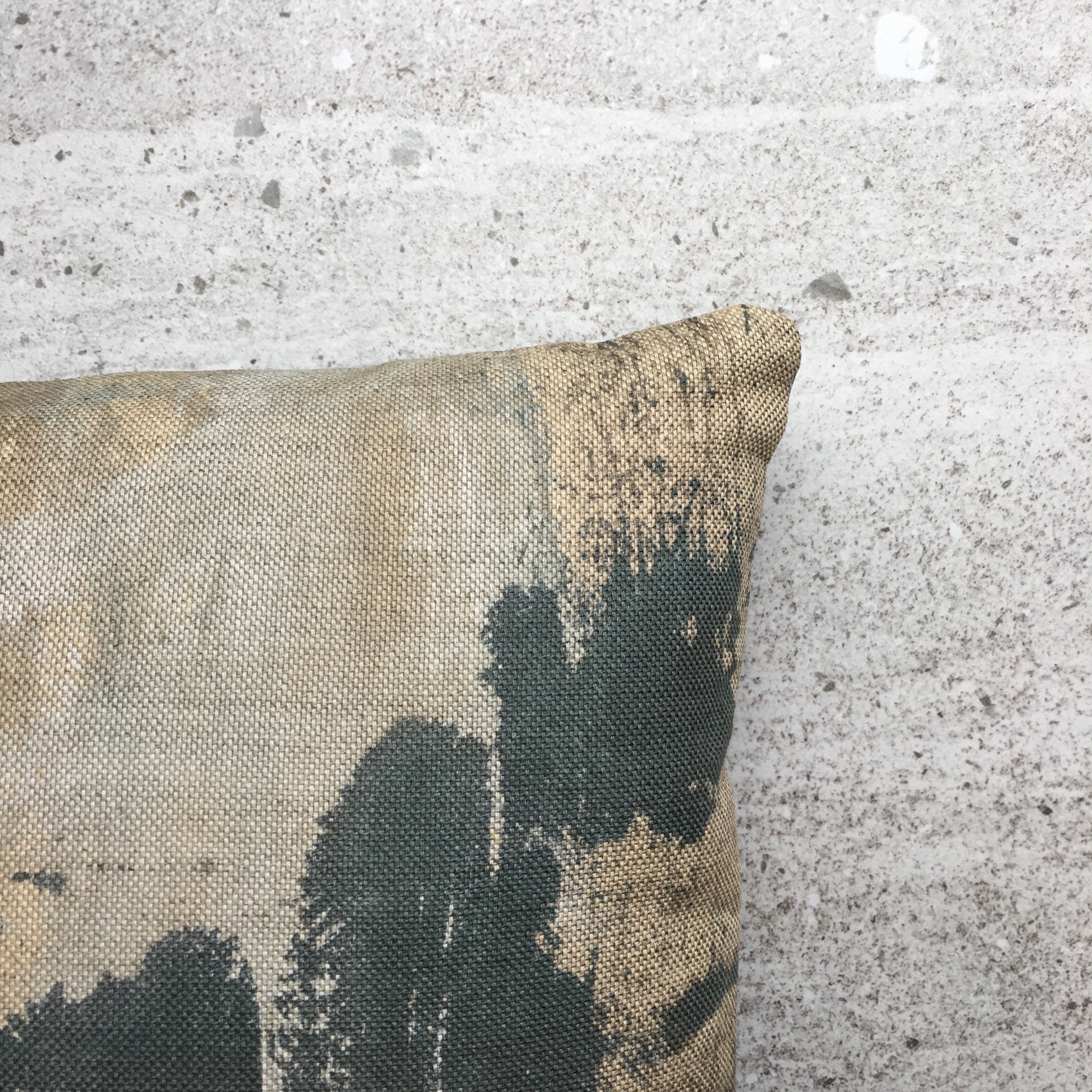 Abstract No 2 Linen Mini Cushion