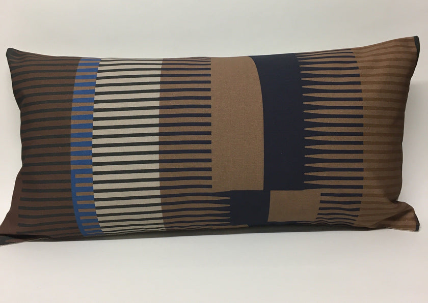 Combed Stripe Cushion - Mocha