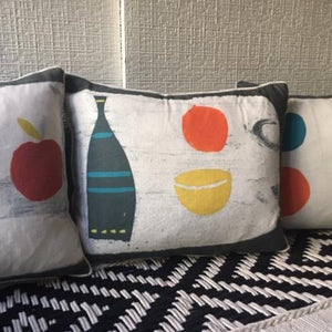 Naive Fruit - Grey Bottle Cushion