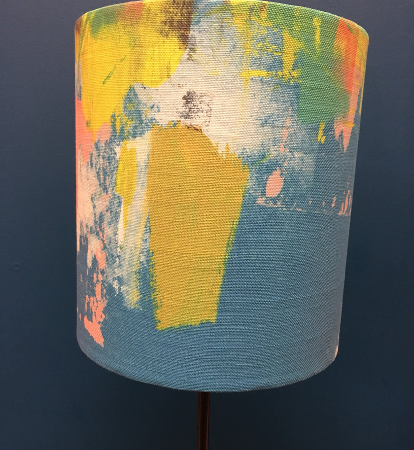 Abstract Turquoise Small Lampshade