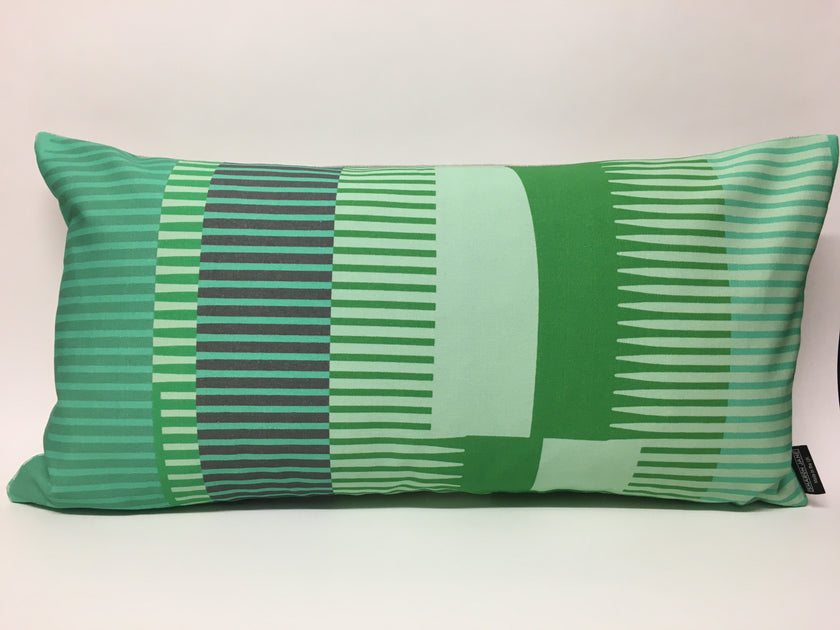 Combed Stripe Cushion - Mint