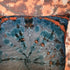 Tie dye Circle  Velvet Cushion - Teal