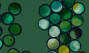 Ombré Circle Wallpaper - Emerald
