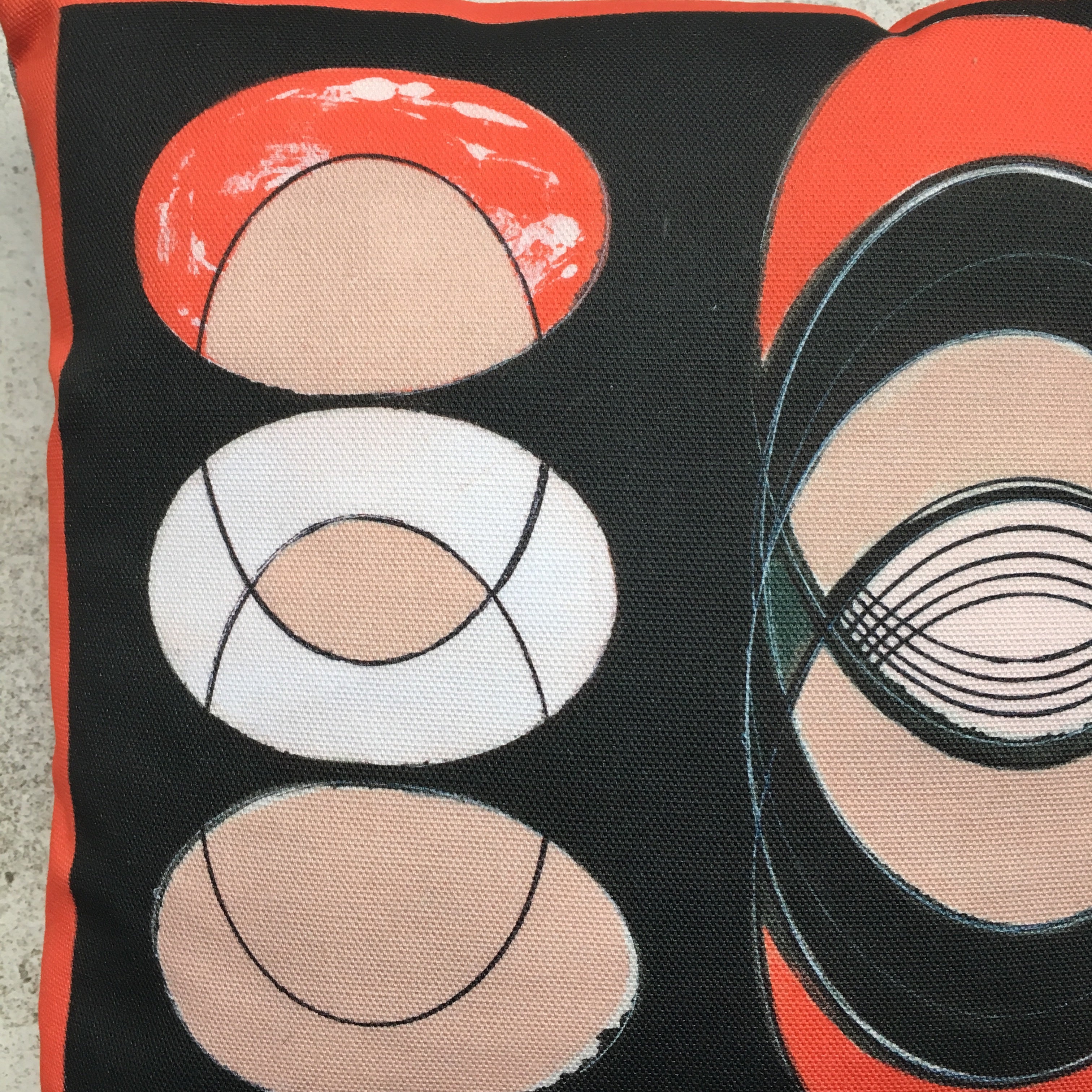 Coral Ellipse Mini Cushion - Was £20 - Now £10