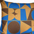 Taking Shape Cushion - Linen, Mustard + Blue