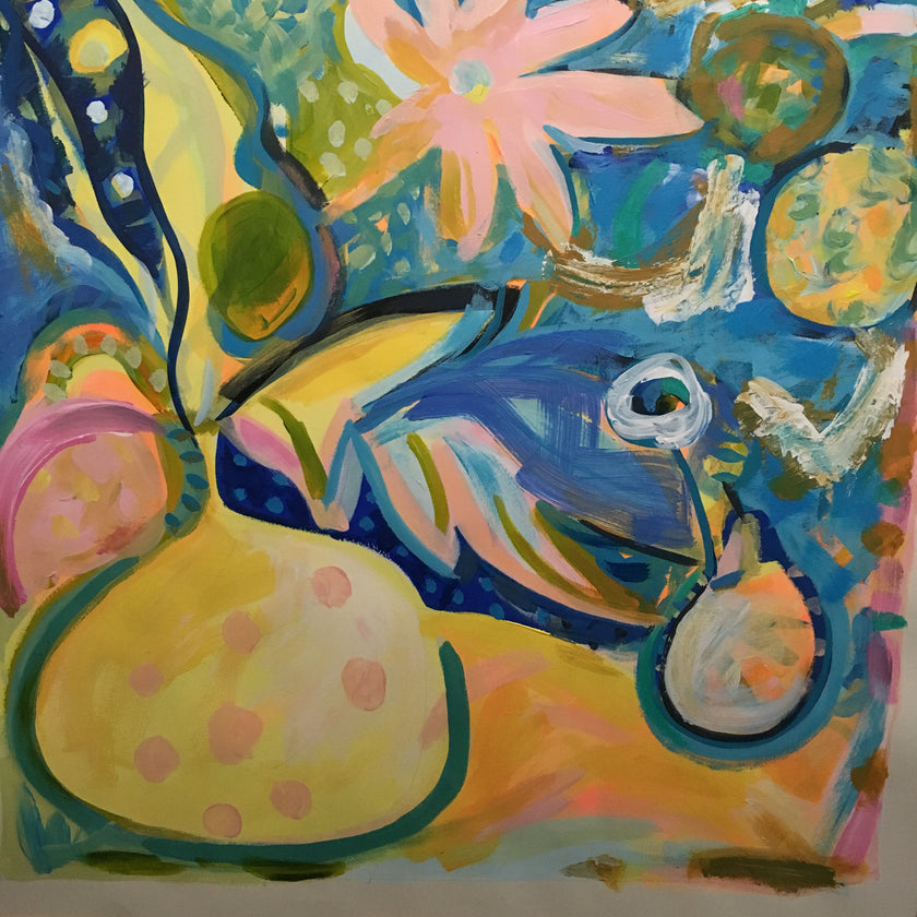 Pink Bloom Painting