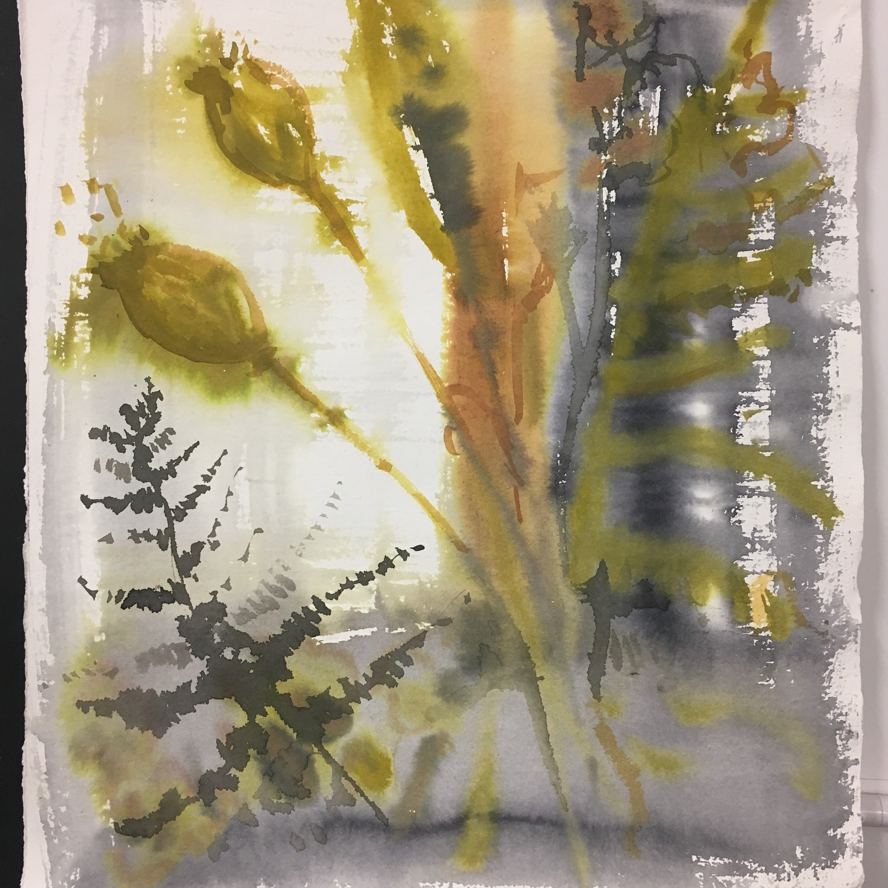 Fern Watercolour Painting