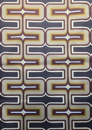 Retro Geometric Tea Towel