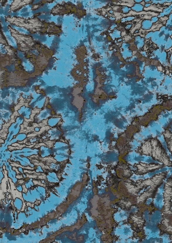 Tie Dye Circle Wallpaper - Teal