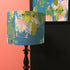 Abstract Turquoise Lampshade