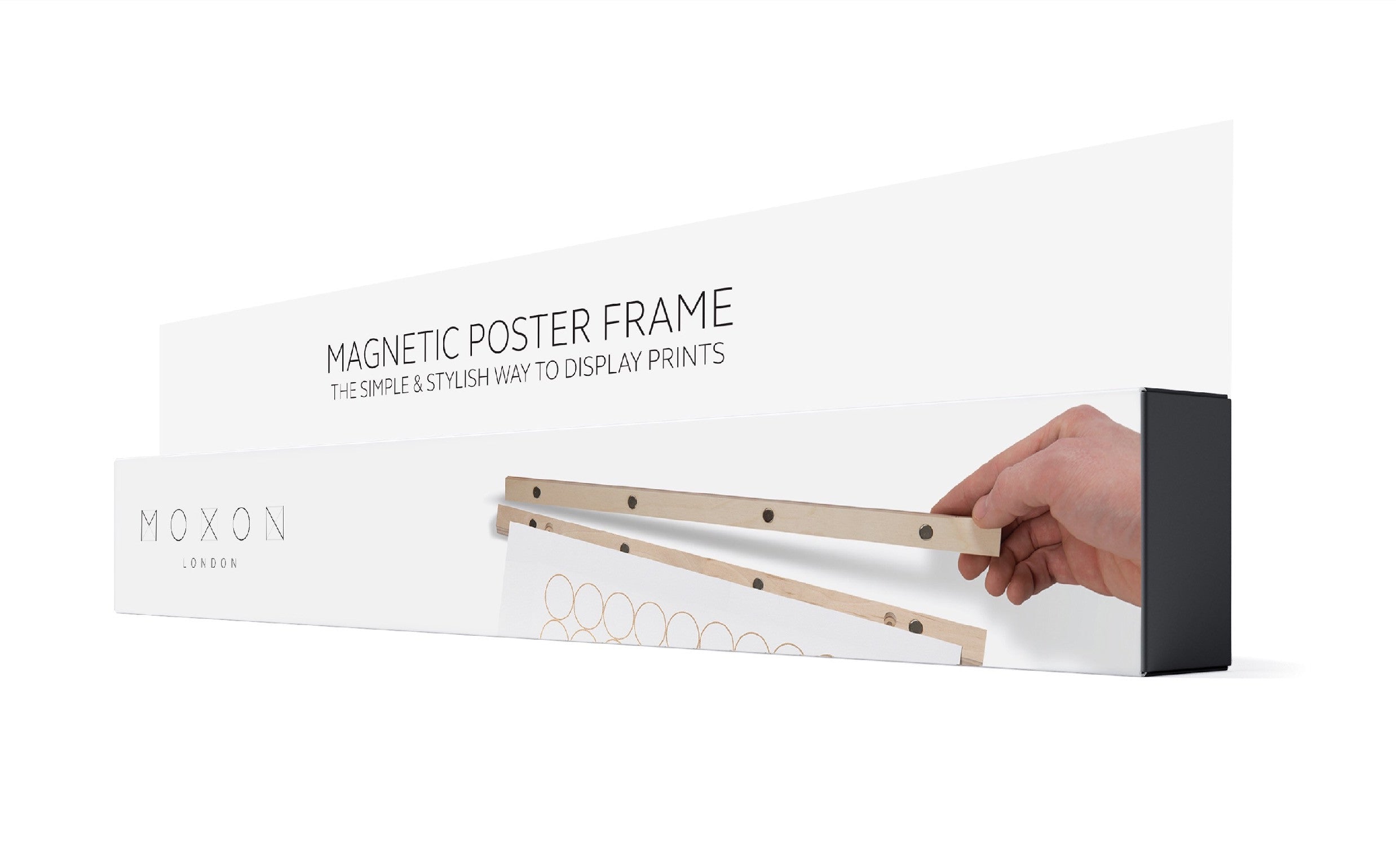 Magnetic print and wallpaper hanger