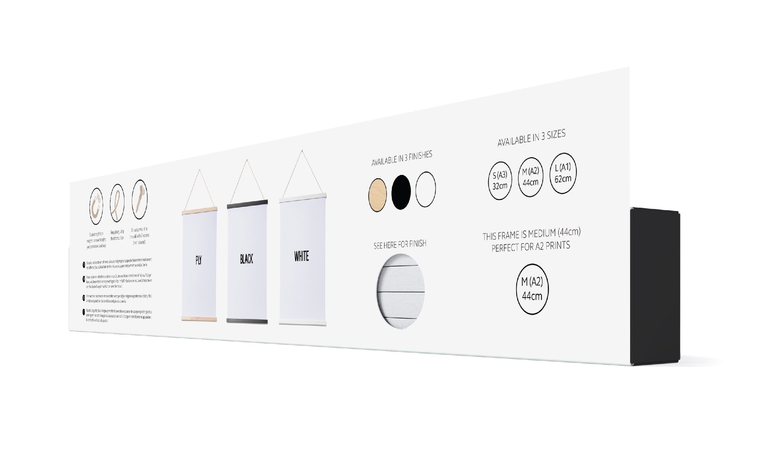 Magnetic print and wallpaper hanger
