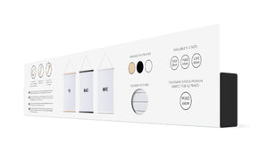 Magnetic print and wallpaper hanger