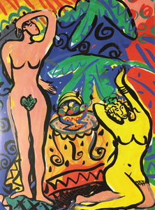‘Lounging ‘ Greetings Card