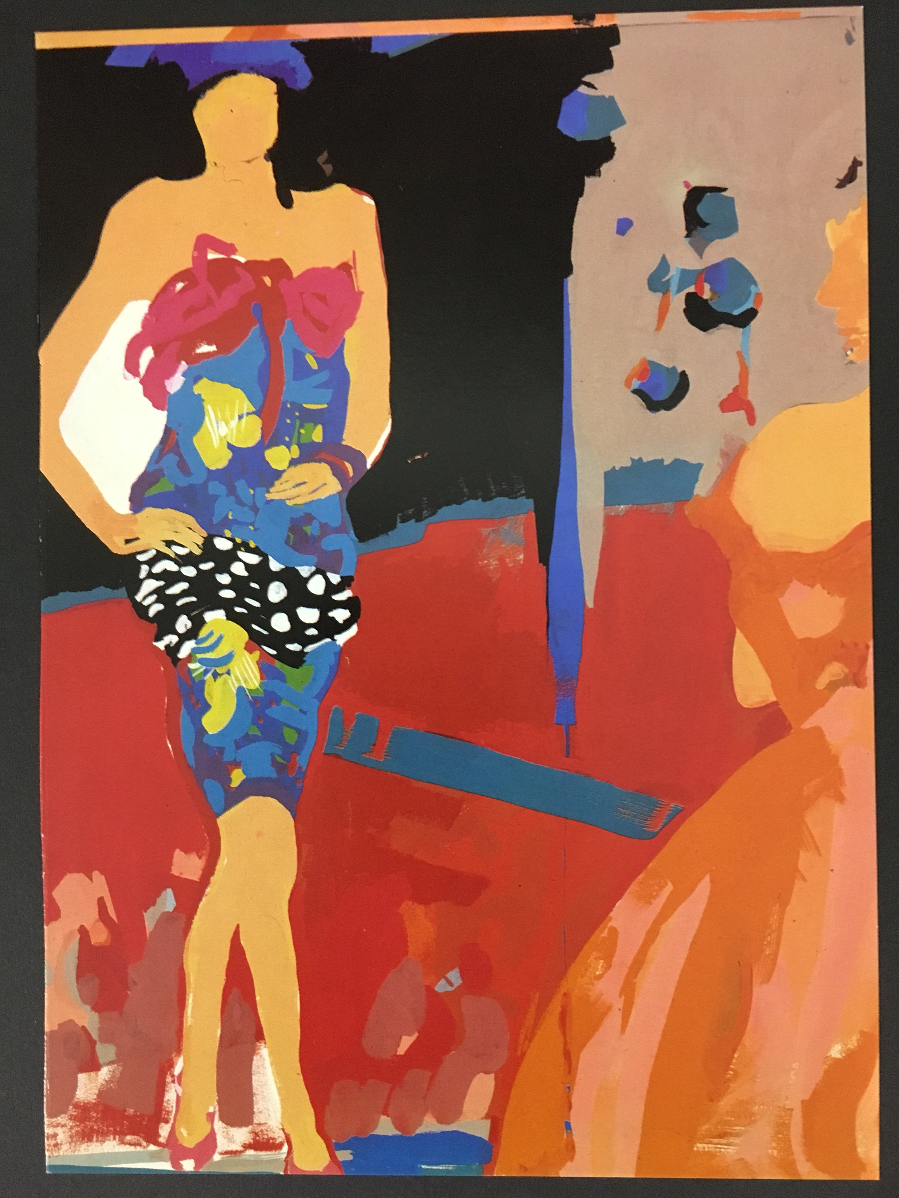 Catwalk Greetings Card