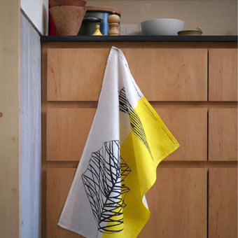 Black Leaf Tea Towel
