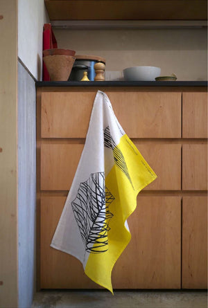 Black Leaf Tea Towel
