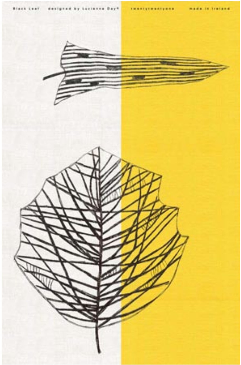 Black Leaf Tea Towel
