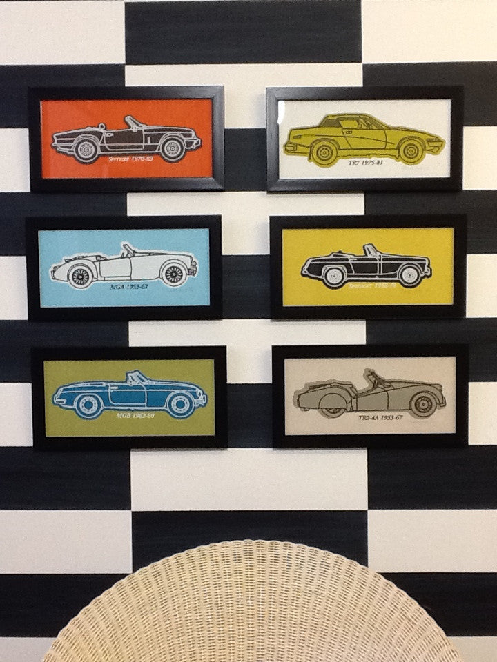 Classic Car screen  prints MG's