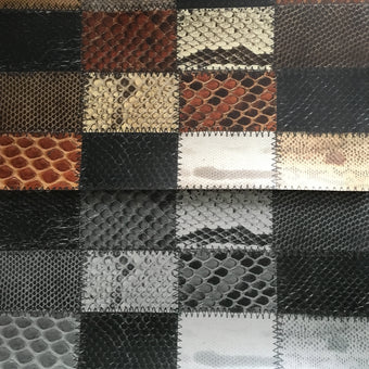Vintage Snakeskin Patchwork Wallpaper