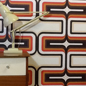 70s Geometric wallpaper Orange + brown ( new file ) Beth