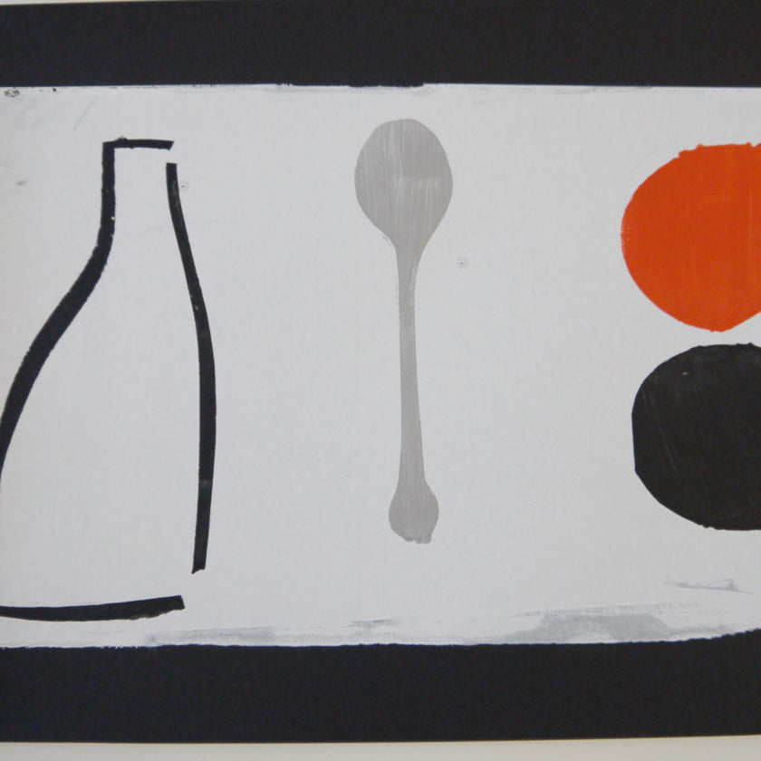 Orange + Spoon Print With Hanger