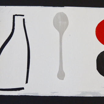 Orange + Spoon Print With Hanger