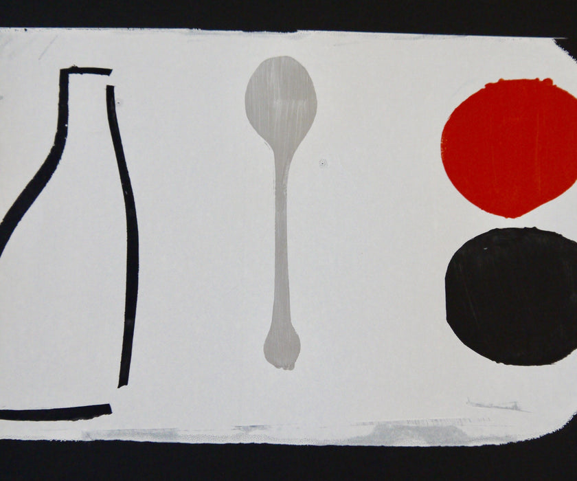 Orange + Spoon Print With Hanger
