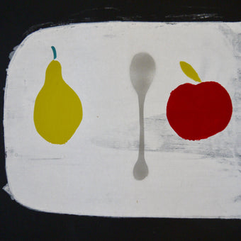 Apple + Pear + Spoon  print