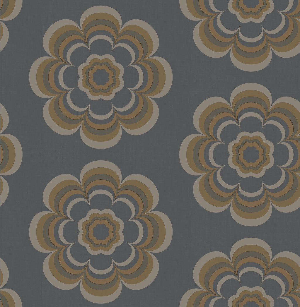 Bloom Wallpaper - Zinc